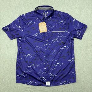 NEW Sunday Crew Golf Men's Polo Shirt‎ Large Activewear Utility
